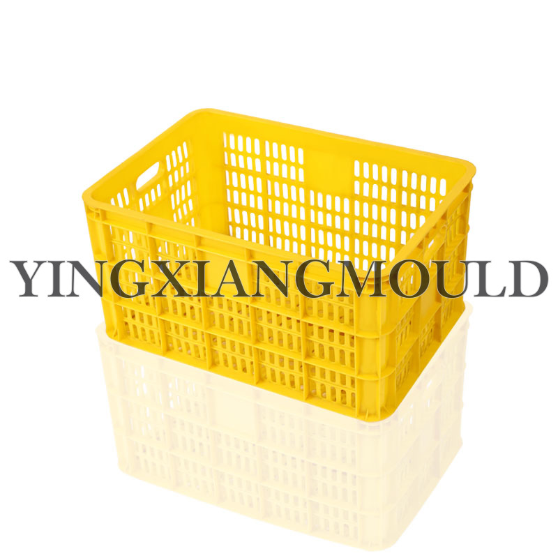 Rectangular hollowed out basket