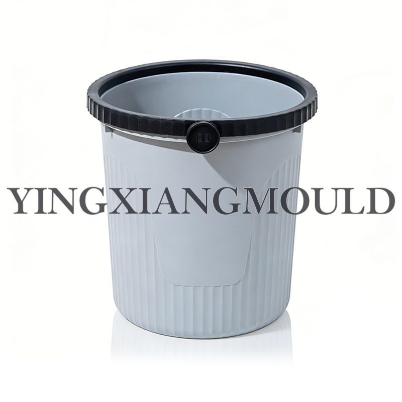 Round Waste Bin with Retaining Ring