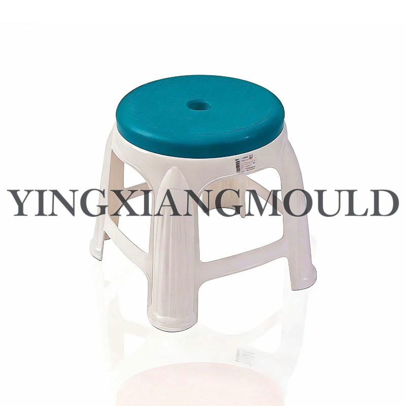 Two-Tone Round Low Stool
