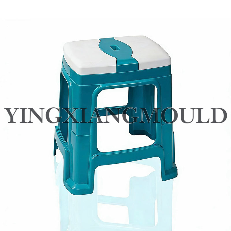 Two-Tone Rectangular High Stool