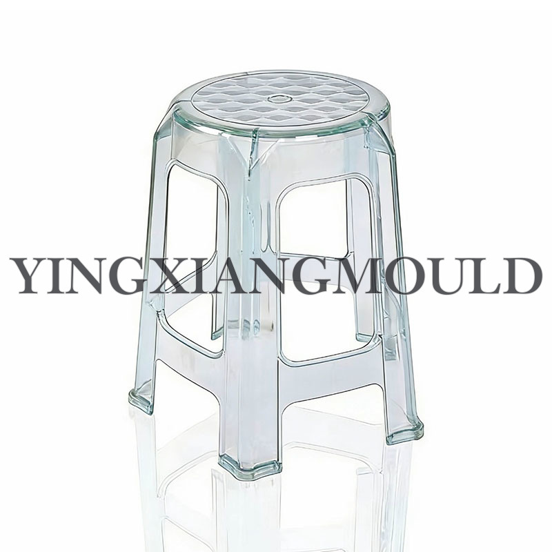 Transparent Round High Stool