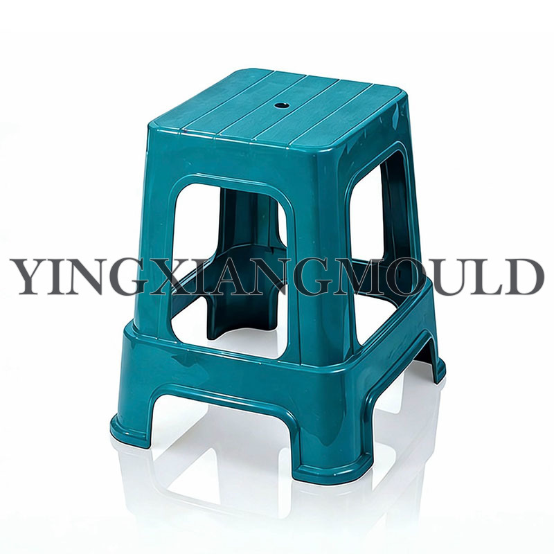 Striped Square High Stool